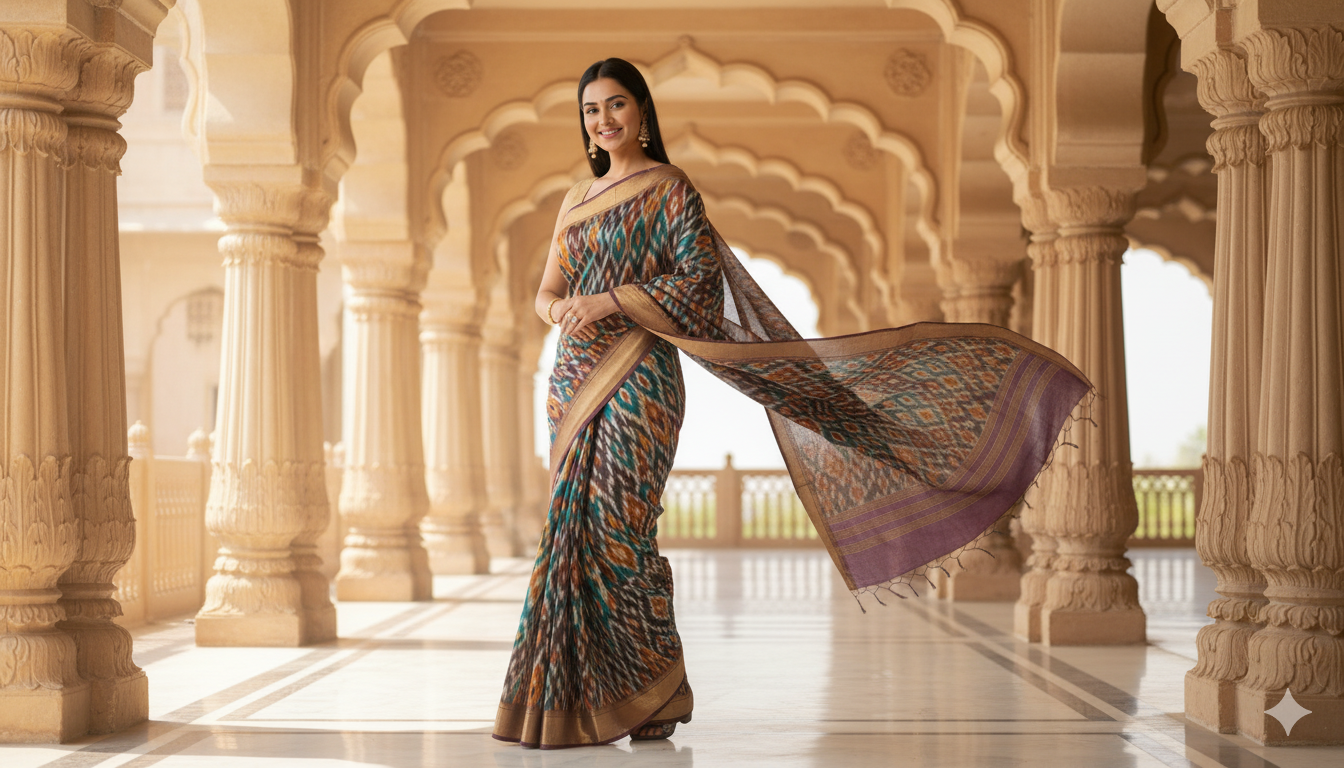 Ikkat Patola Silk Sarees