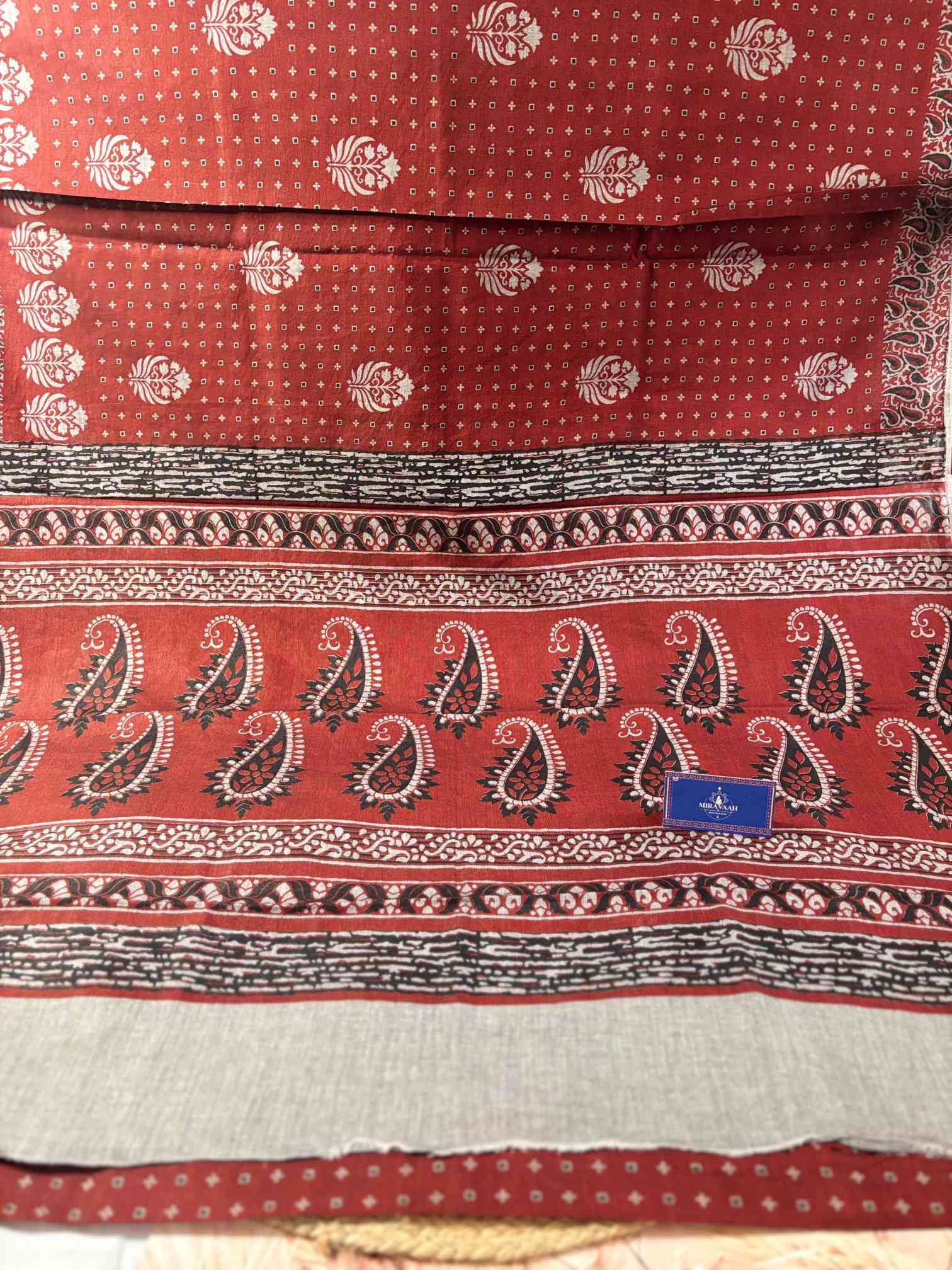 Ranjani Maroon Premium Fancy Gadwal Saree