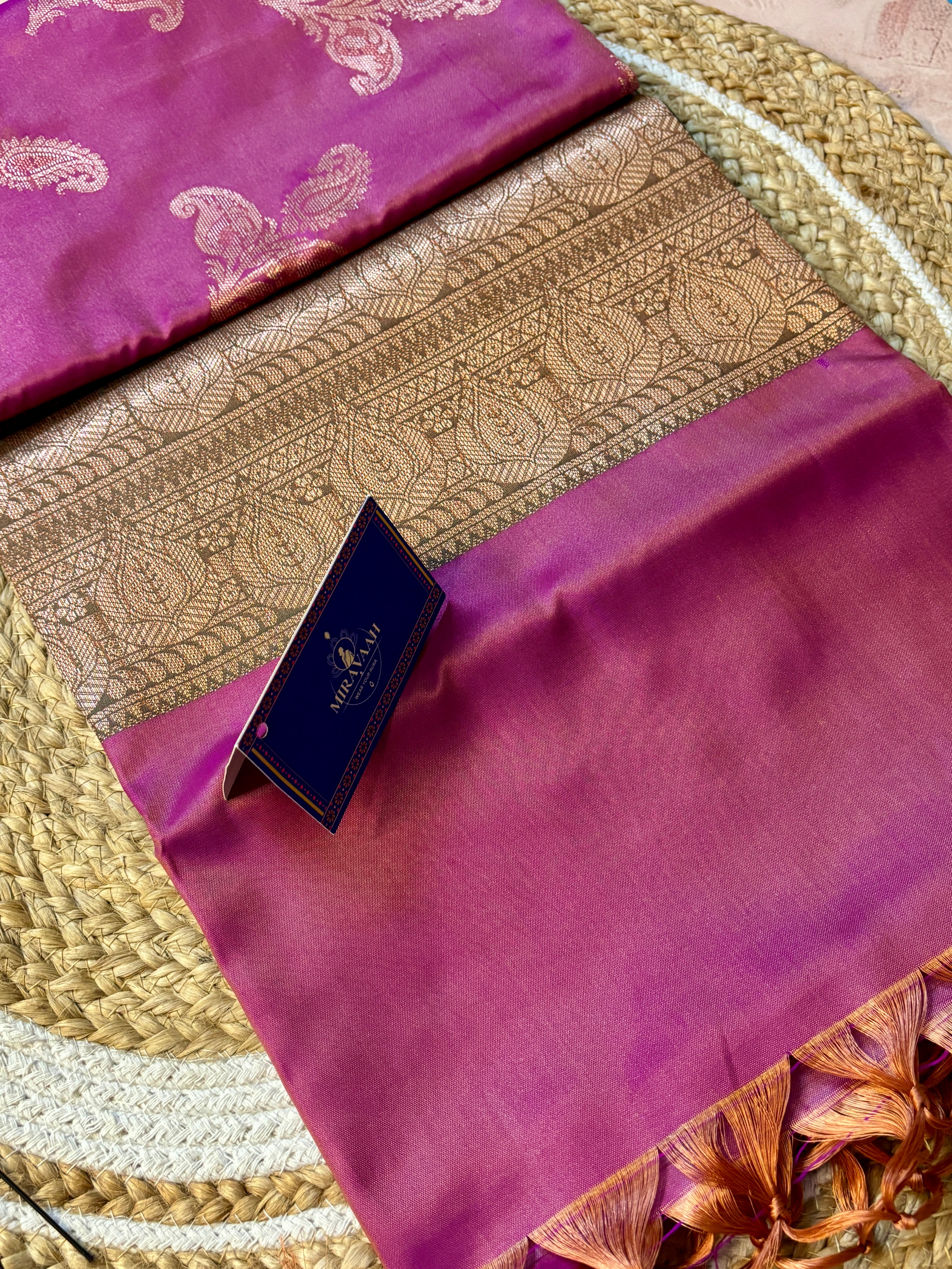 Raktima Dual Tone Premium Katan Silk Saree