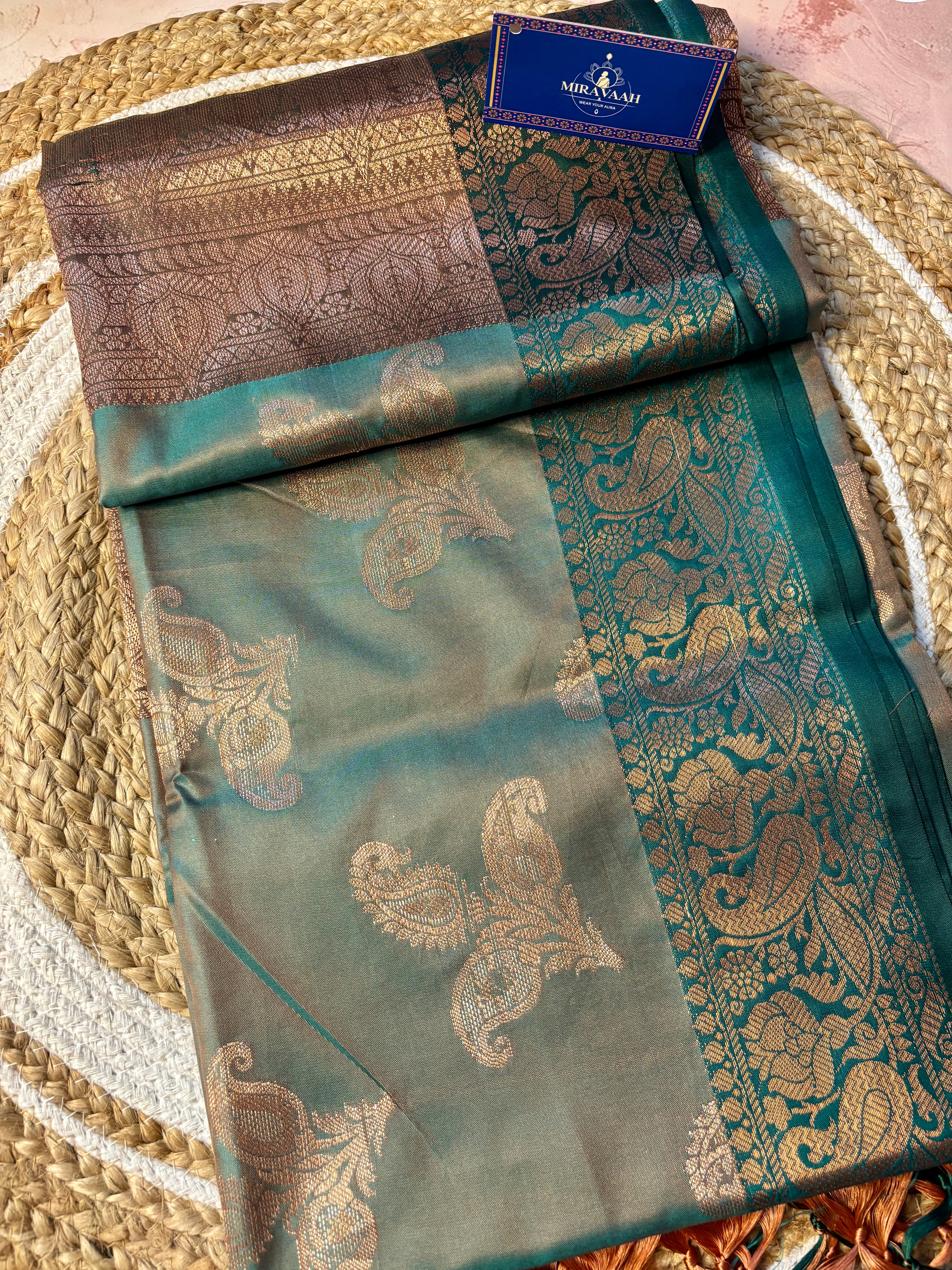 Harini Dual Tone Premium Katan Silk Saree