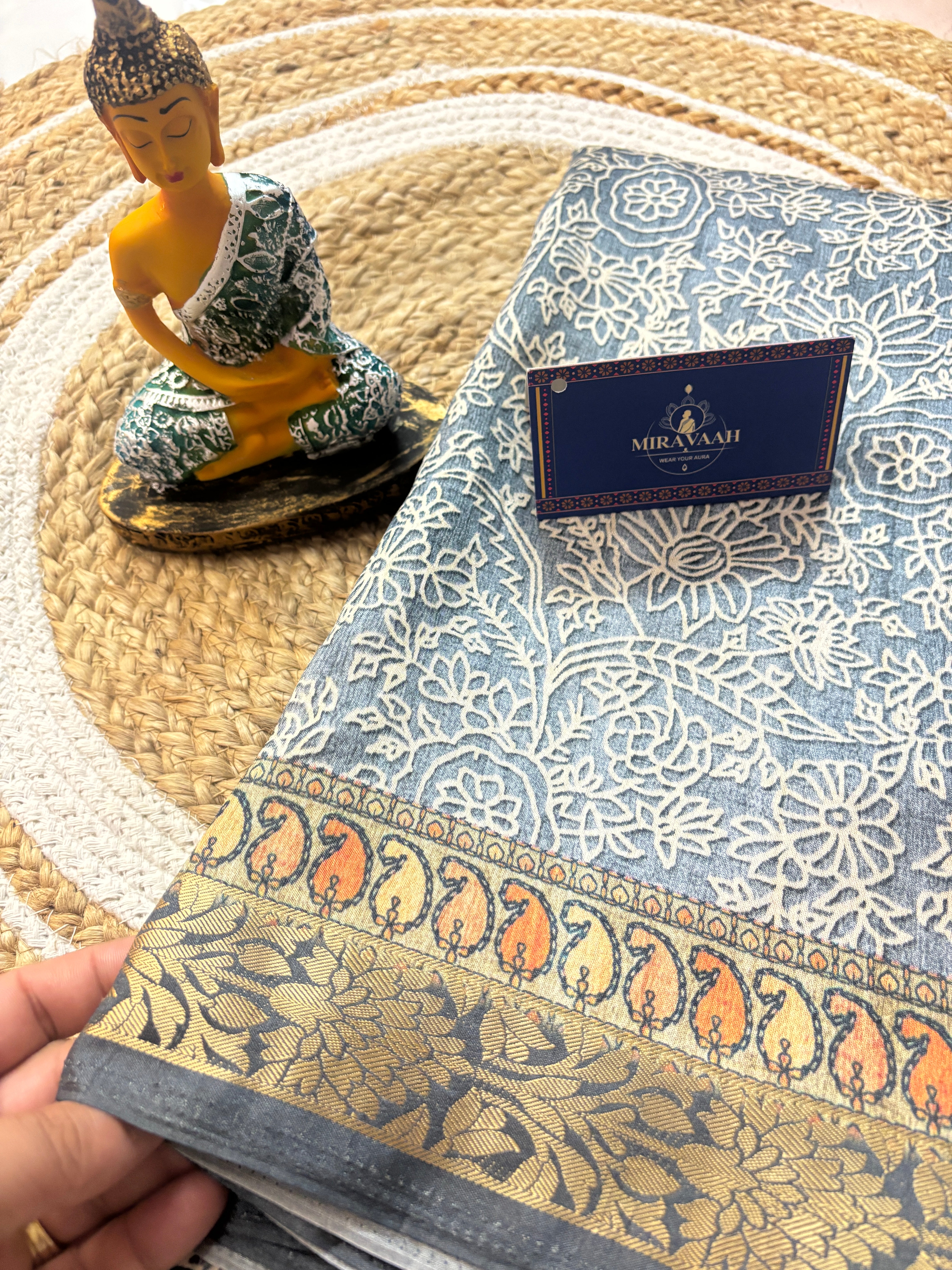 Neelima Linen Soft Silk Saree