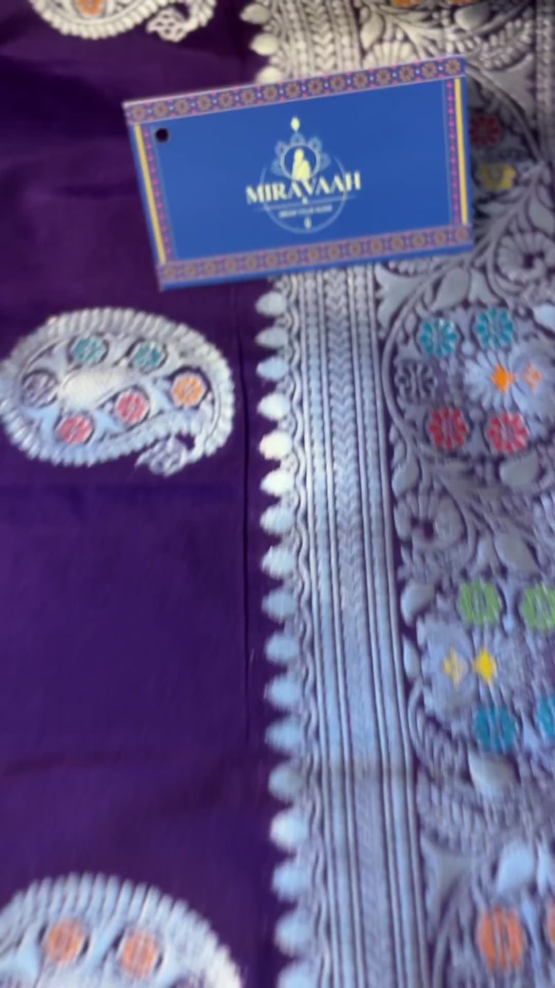 Royal Purple Premium Baluchuri Handwoven Saree