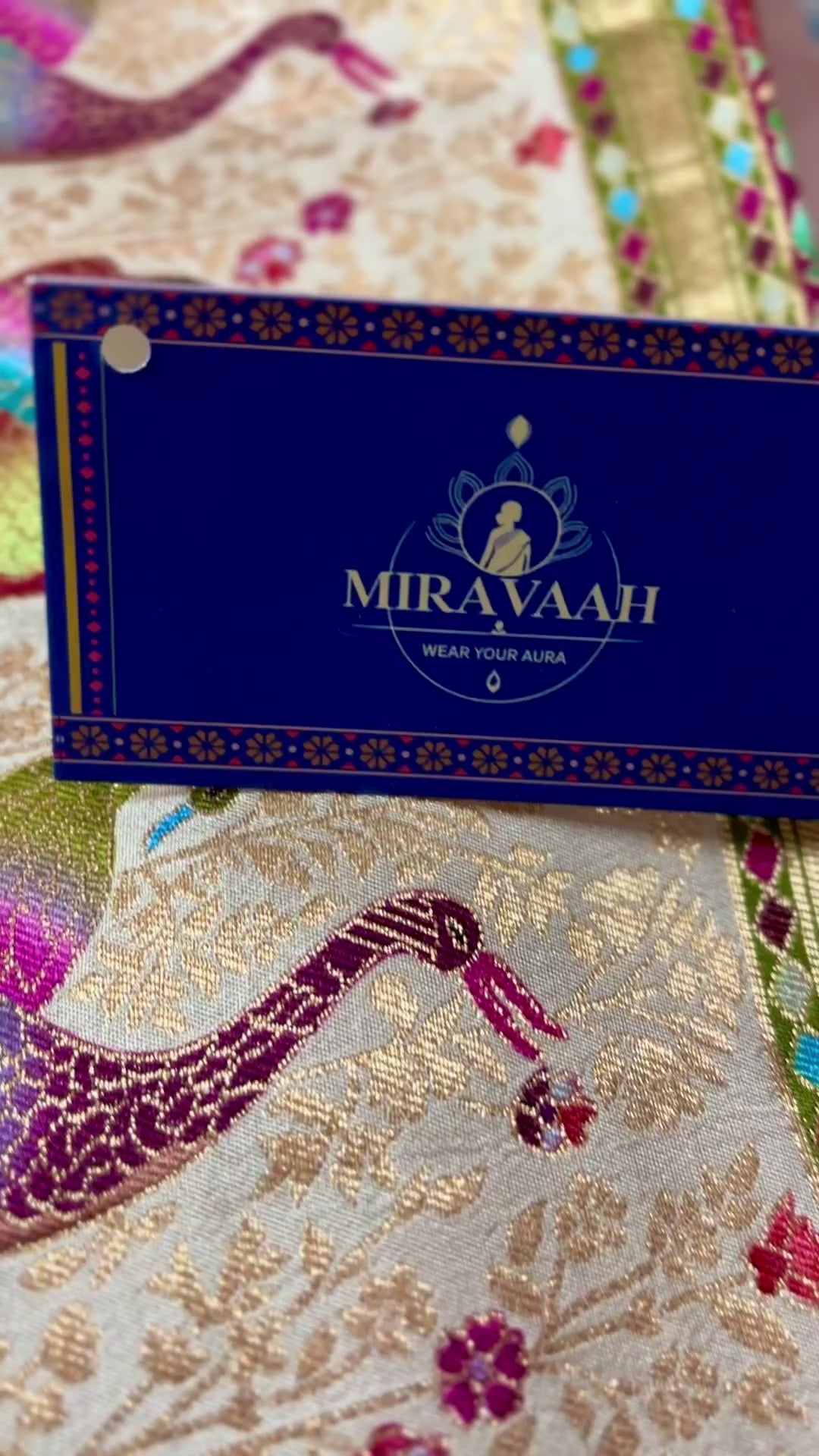 Ivory Garden Premium Kani Kashmere Silk saree